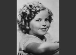 Black and white photograph of Shirley Temple